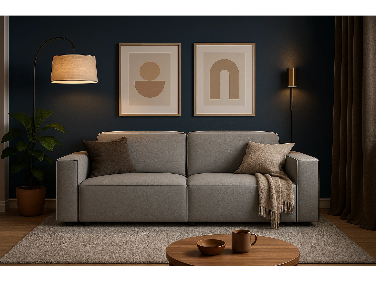 3-zits Sofa Cursal 244x102x70 cm grijs Raven 7