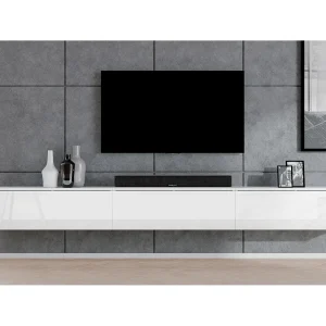AX LIVING TV-meubel Loriano 3×100 cm wit mat/hoogglans AX LIVING TV-meubel Loriano 3×100 cm wit mat/hoogglans