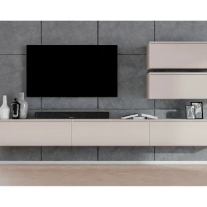 AX LIVING Woonwand Loriano V 300 cm kasjmier beige AX LIVING Woonwand Loriano V 300 cm kasjmier beige