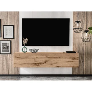 AX LIVING tv kast ZIVOLLI 160cm wotan eiken – tv meubel zwevend modern AX LIVING tv kast ZIVOLLI 160cm wotan eiken – tv meubel zwevend modern