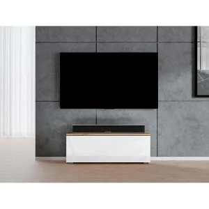 AX LIVING TV-meubel Loriano 100 cm eiken Wotan/wit hoogglans
