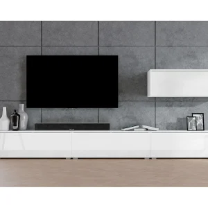 AX LIVING Woonwand Loriano IV 300 cm wit mat/hoogglans AX LIVING Woonwand Loriano IV 300 cm wit mat/hoogglans