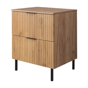 Wastafelmeubel, Eik Craft, 60 x 77 x 46 cm, zwarte handgreep, zwarte poten + werkblad Wastafelmeubel, Eik Craft, 60 x 77 x 46 cm, zwarte handgreep, zwarte poten + werkblad