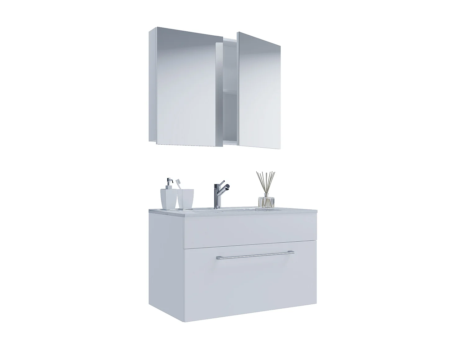 3 stks. wastafelmeubel Badinos SC