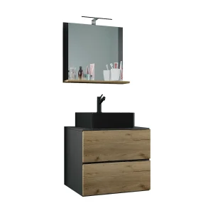 3 stuks wastafel badkamer meubels Lendas 60 cm M 3 stuks wastafel badkamer meubels Lendas 60 cm M
