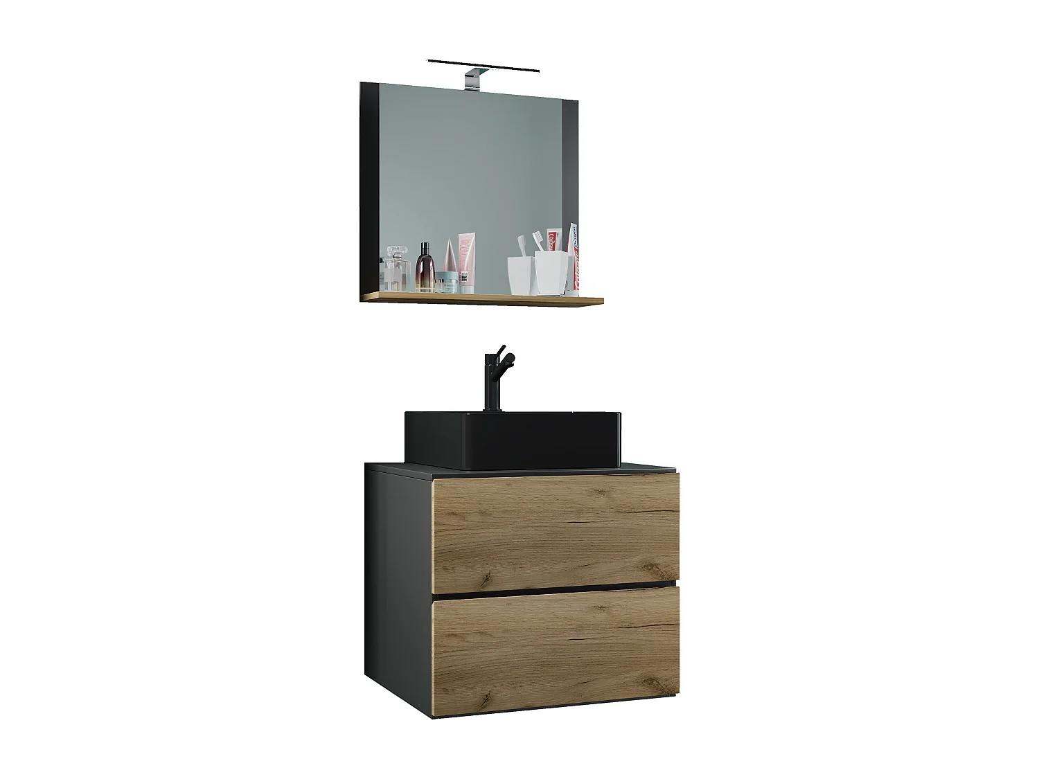 3 stuks wastafel badkamer meubels Lendas 60 cm M