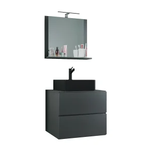 3 stuks wastafel badkamer meubels Lendas 60 cm M 3 stuks wastafel badkamer meubels Lendas 60 cm M