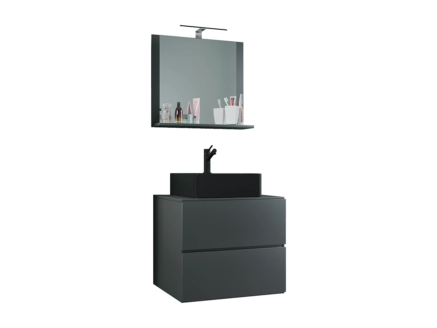 3 stuks wastafel badkamer meubels Lendas 60 cm M