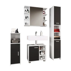 4 stks. complete badkamer meubels set Zalo I 4 stks. complete badkamer meubels set Zalo I