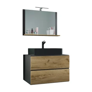3-delige wastafel badkamermeubel Lendas 80 cm M 3-delige wastafel badkamermeubel Lendas 80 cm M