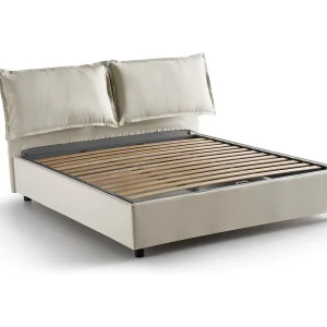 Talamo Italia Frans Bed Agnese Beige Afneembare Opbergruimte, Matrasmaat 140×190 cm Made in Italy Talamo Italia Frans Bed Agnese Beige Afneembare Opbergruimte, Matrasmaat 140×190 cm Made in Italy