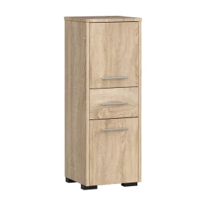 Badkamerkolom, 2 deuren, 1 lade, 140 x 30 x 30 cm, Sonoma eiken Badkamerkolom, 2 deuren, 1 lade, 140 x 30 x 30 cm, Sonoma eiken