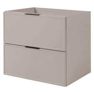 Badkamerkast, Kasjmier / Wit, zwarte handgreep, 120 (2 x 60) x 46 x 57 cm Badkamerkast, Kasjmier / Wit, zwarte handgreep, 120 (2 x 60) x 46 x 57 cm