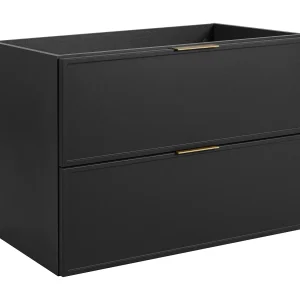 Badkamerkast, donkergrijs, gouden handgreep, 180 (2 x 80 + 20) x 46 x 57 cm Badkamerkast, donkergrijs, gouden handgreep, 180 (2 x 80 + 20) x 46 x 57 cm