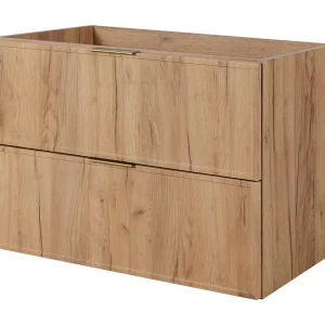 Badkamerkast, Eik Craft / Donkergrijs, gouden handgreep, 180 (2 x 80 + 20) x 46 x 57 cm Badkamerkast, Eik Craft / Donkergrijs, gouden handgreep, 180 (2 x 80 + 20) x 46 x 57 cm