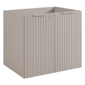 Badkamermeubel, Kasjmier + zilveren handvat, 60 x 57 x 46 cm