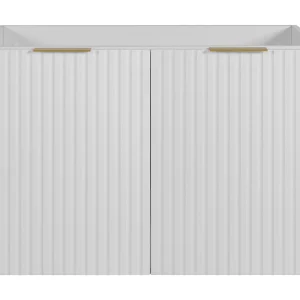 Badkamermeubel, Wit + gouden handvat, 80 x 57 x 46 cm Badkamermeubel, Wit + gouden handvat, 80 x 57 x 46 cm