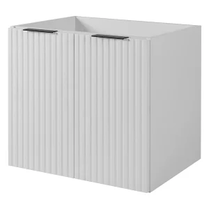 Badkamermeubel, Wit + zwarte handgreep, 60 x 57 x 46 cm Badkamermeubel, Wit + zwarte handgreep, 60 x 57 x 46 cm