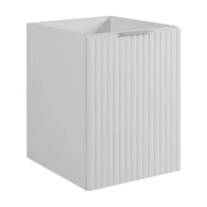 Badkamermeubel, Wit + zilveren handvat, 40 x 57 x 46 cm Badkamermeubel, Wit + zilveren handvat, 40 x 57 x 46 cm