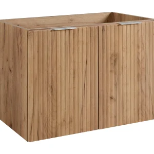 Badkamermeubel, Eik Craft + zilveren handvat, 80 x 57 x 46 cm Badkamermeubel, Eik Craft + zilveren handvat, 80 x 57 x 46 cm