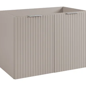 Badkamermeubel, Kasjmier + zilveren handvat, 80 x 57 x 46 cm