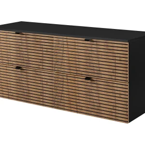 Badkamermeubel, Mat Zwart, 120 x 57 x 46 cm Badkamermeubel, Mat Zwart, 120 x 57 x 46 cm