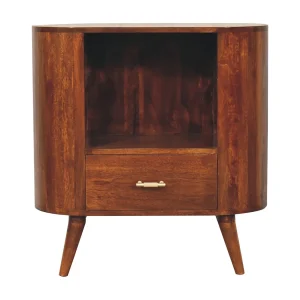 Artisan Furniture Massief hout T-bar Cortez Kast met open sleuven in kastanjebruin Artisan Furniture Massief hout T-bar Cortez Kast met open sleuven in kastanjebruin