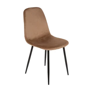 AlsDia Dacampor, Fluwelen gestoffeerde fauteuil, Gestoffeerde eetkamerstoel, Vergaderstoel, 45x56h87 cm, Zand AlsDia Dacampor, Fluwelen gestoffeerde fauteuil, Gestoffeerde eetkamerstoel, Vergaderstoel, 45x56h87 cm, Zand