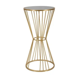 Agnes salontafel, Lage salontafel, Tijdschriftenrek voor bank, Woonkamerplank, 40×40 h80 cm, Goud Agnes salontafel, Lage salontafel, Tijdschriftenrek voor bank, Woonkamerplank, 40×40 h80 cm, Goud