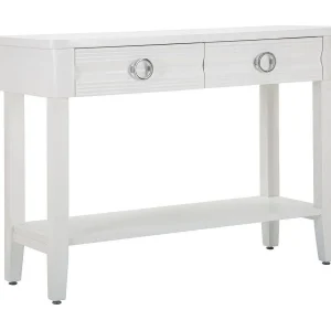 Bakar console, Multifunctionele tafel, Bijzetkast, Gangbureau, 110×40 h82 cm, Wit Bakar console, Multifunctionele tafel, Bijzetkast, Gangbureau, 110×40 h82 cm, Wit