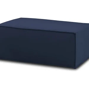 Talamo Italia Pouf Antonella 70x100x43h cm blauw, afneembaar, rechthoekige vorm, massief houten frame, Made in Italy Talamo Italia Pouf Antonella 70x100x43h cm blauw, afneembaar, rechthoekige vorm, massief houten frame, Made in Italy