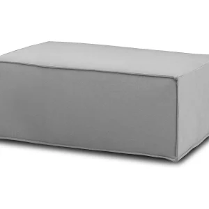 Talamo Italia Pouf Antonella 70x100x43h cm Grijs Afneembaar Rechthoekig, Massief Houten Structuur Made in Italy Talamo Italia Pouf Antonella 70x100x43h cm Grijs Afneembaar Rechthoekig, Massief Houten Structuur Made in Italy