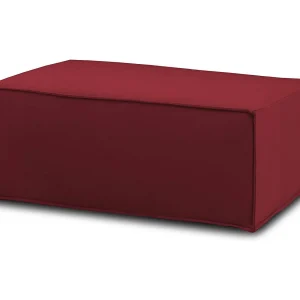 Talamo Italia Pouf Antonella 70x100x43h cm Rood Afneembaar, Rechthoekig, Structuur van Massiefhout Made in Italy Talamo Italia Pouf Antonella 70x100x43h cm Rood Afneembaar, Rechthoekig, Structuur van Massiefhout Made in Italy