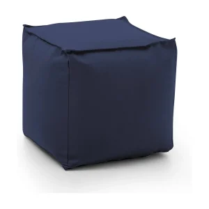 Talamo Italia Poef Annalaura 45x45x45h cm Blauw, Afneembare Hoes, Vierkant, Stoffen Frame, Made in Italy Talamo Italia Poef Annalaura 45x45x45h cm Blauw, Afneembare Hoes, Vierkant, Stoffen Frame, Made in Italy
