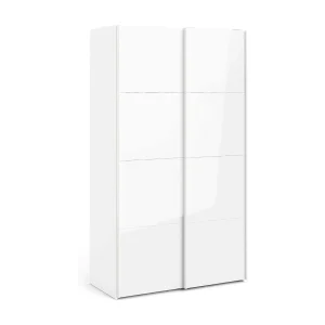 Adria 2-deurskast, Slaapkamermeubel, Inloopkast, Kledingkast, 122×62 h220 cm, Glanzend wit Adria 2-deurskast, Slaapkamermeubel, Inloopkast, Kledingkast, 122×62 h220 cm, Glanzend wit
