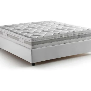 Italia Slapen Frans Bed Adele Wit Inclusief Matras, Afneembaar, Opslagruimte Made in Italy