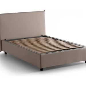 Talamo Italia Bedplaats en Halve Astrid Grijs Tortora Afneembare Hoes Opbergruimte, Matrasmaat 120×200 cm Made in Italy Talamo Italia Bedplaats en Halve Astrid Grijs Tortora Afneembare Hoes Opbergruimte, Matrasmaat 120×200 cm Made in Italy