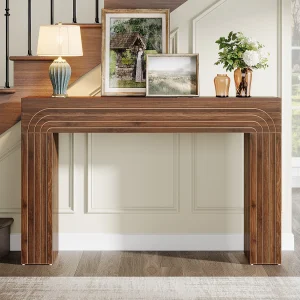 140 cm lange, smalle salontafel, tafel achter de bank, moderne houten haltafel voor entree, hal, woonkamer 140 cm lange, smalle salontafel, tafel achter de bank, moderne houten haltafel voor entree, hal, woonkamer