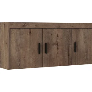 AX LIVING Opzetkast Storicos 3 deuren eiken Lefkas 133x55x53 cm AX LIVING Opzetkast Storicos 3 deuren eiken Lefkas 133x55x53 cm