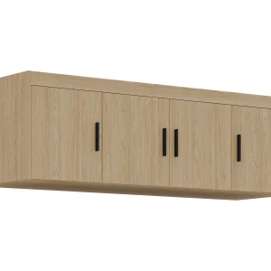 AX LIVING Opzetkast Storicos 4 deuren geolied eiken 176x55x53 cm AX LIVING Opzetkast Storicos 4 deuren geolied eiken 176x55x53 cm