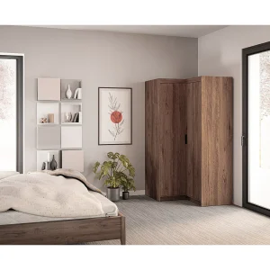 AX LIVING Hoekkast Storicos eiken Lefkas 98x190x98 cm