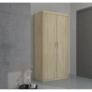 AX LIVING Kledingkast Storicos 2 deuren eiken Sonoma 90 cm