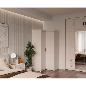 AX LIVING Hoekkast Storicos beige 98x190x98 cm