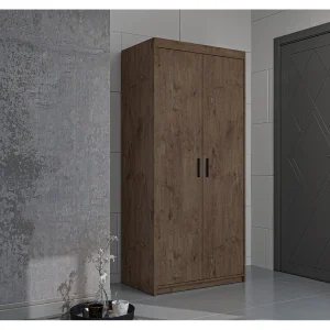 AX LIVING Kledingkast Storicos 2 deuren eiken Lefkas 90 cm