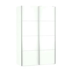 Andriano 2-deurskast, Slaapkamermeubel, Inloopkast, Kledingkast, 122×64 h202 cm, Wit Andriano 2-deurskast, Slaapkamermeubel, Inloopkast, Kledingkast, 122×64 h202 cm, Wit