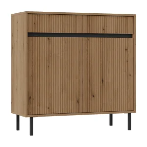 AX LIVING Dressoir BODRUM 2 deuren 2 lades 100 cm eiken Evoke AX LIVING Dressoir BODRUM 2 deuren 2 lades 100 cm eiken Evoke