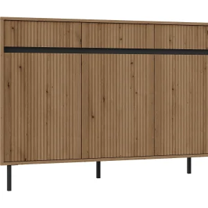 AX LIVING Dressoir BODRUM 3 deuren 3 lades 149 cm eiken Evoke