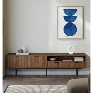 AX LIVING Nordiva TV-meubel 200 cm Warmia Walnut hout modern AX LIVING Nordiva TV-meubel 200 cm Warmia Walnut hout modern