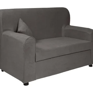 Dmora 2-zitsbank Baeza 73x125x85h cm Grijs, 2 Zitplaatsen, Standaard Armleuningen Dmora 2-zitsbank Baeza 73x125x85h cm Grijs, 2 Zitplaatsen, Standaard Armleuningen