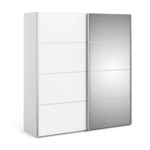 Astrée 2-deurskast, Slaapkamermeubel, Inloopkast, Kledingkast, 182×64 h202 cm, Wit Astrée 2-deurskast, Slaapkamermeubel, Inloopkast, Kledingkast, 182×64 h202 cm, Wit